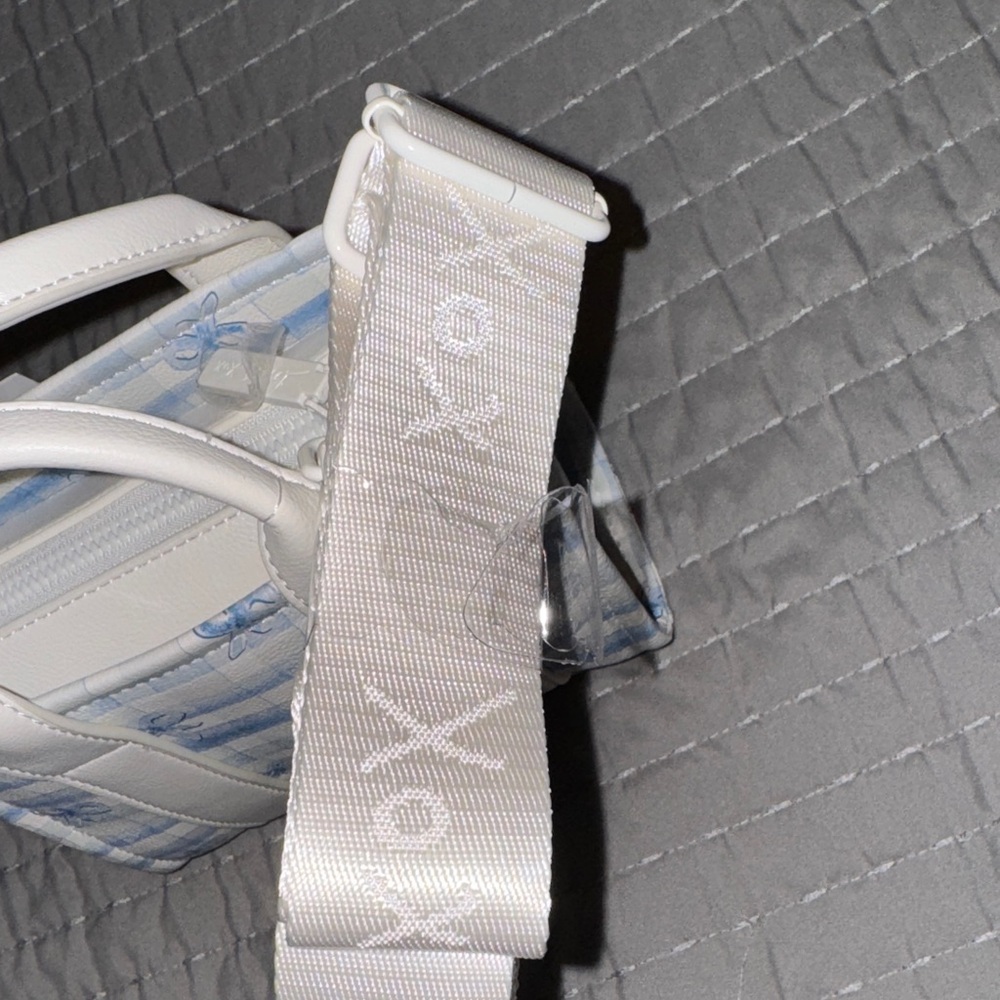 Betsey Johnson Blue and White Mini Crossbody Bag - Picture 4 of 12